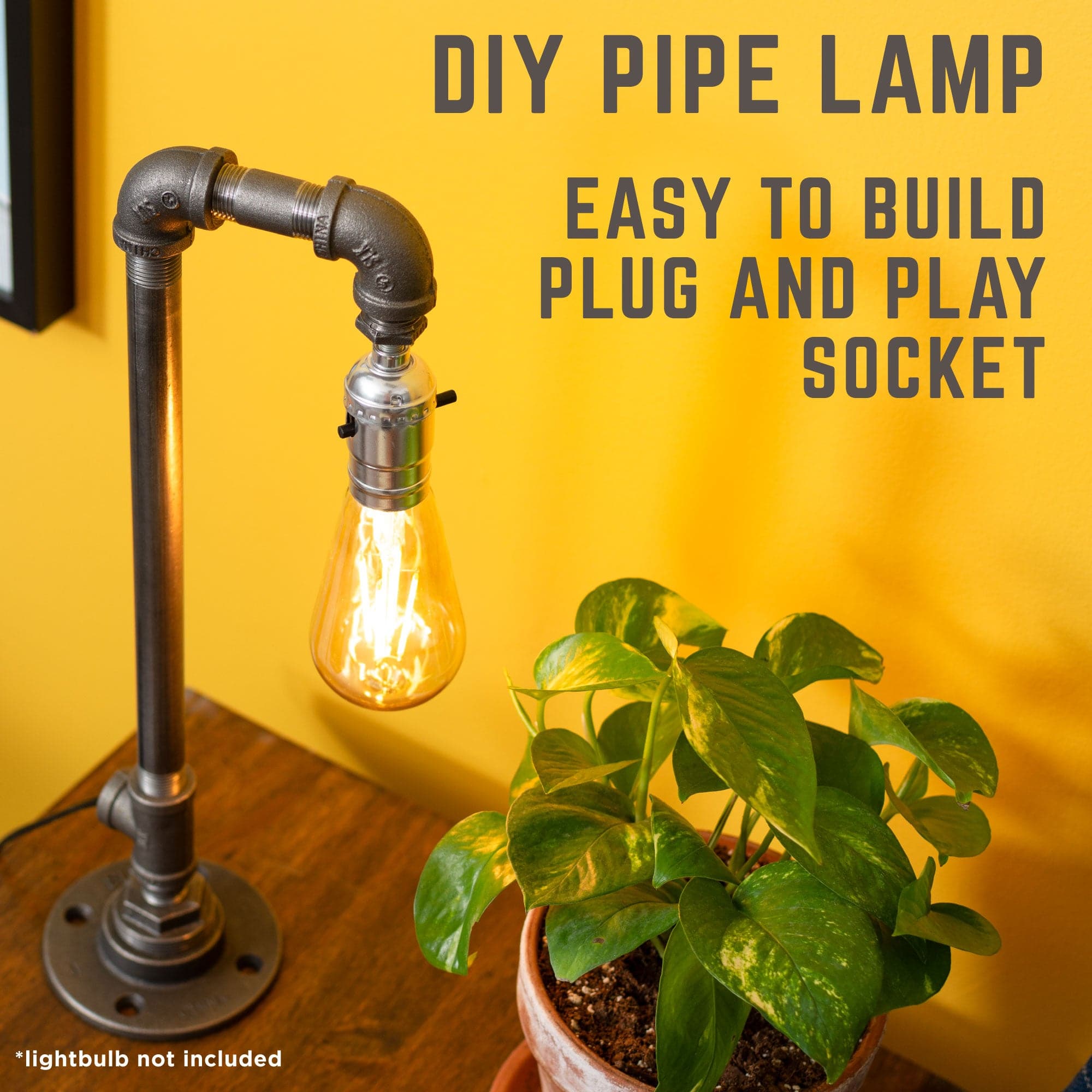 Reader Table Lamp By PIPE DECOR
