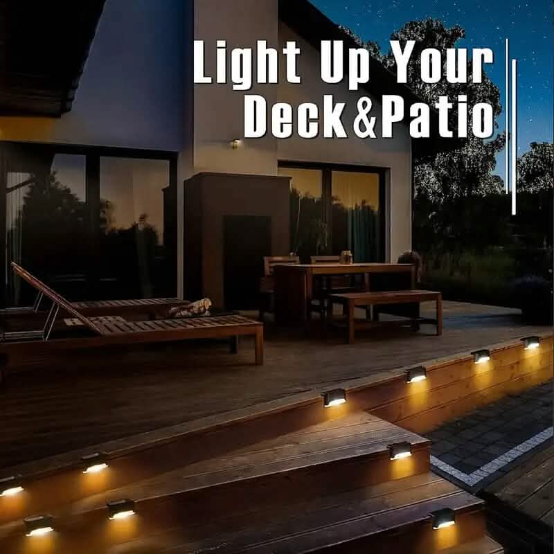 4-Pack: Solar Outdoor Garden Deck Lights