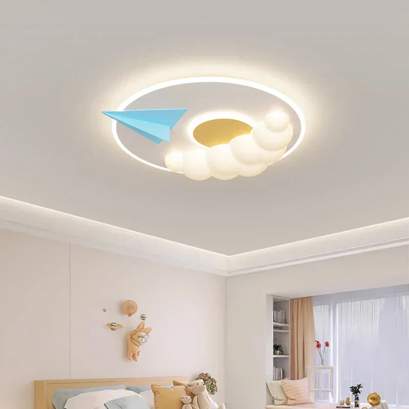 DecorBites™ Cloud Airplane Chandelier Kids Bedroom Ceiling Light Fixtures